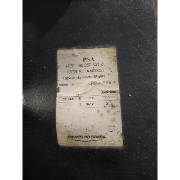 Carpete Porta-malas Peugeot 207 2012 Hatch 06614