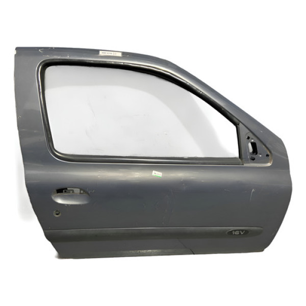 Porta Lado Direito Clio 2009 (prata) 2 Portas C/ Detalhes