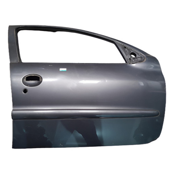 Porta Dianteira Direita Peugeot 207 2009 (cinza) C/ Detalhes